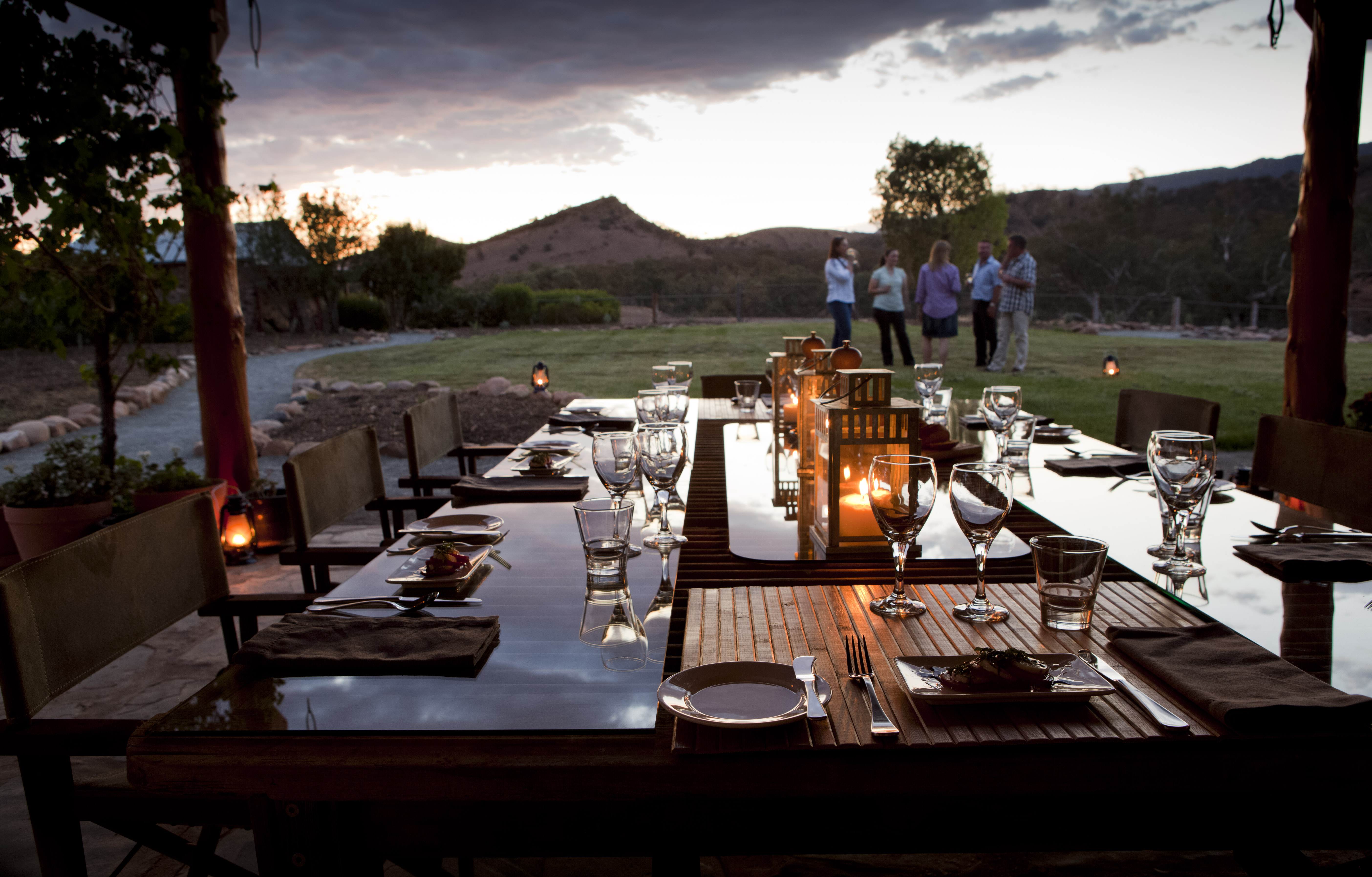 Dining Outdoors on the Terrace